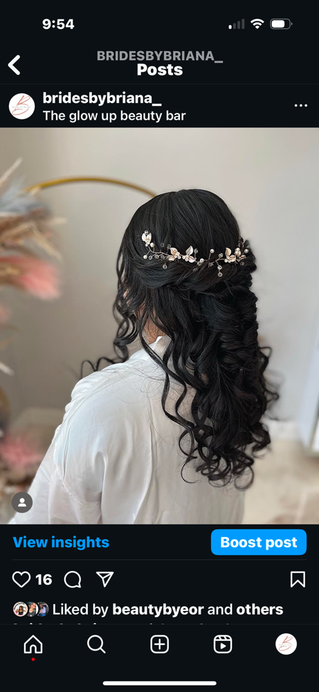 BRIDE HAIR ONLY