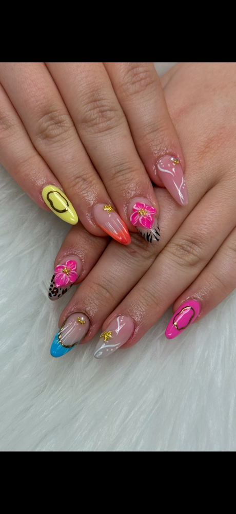 Medium Full Set Acrylic (3-4)