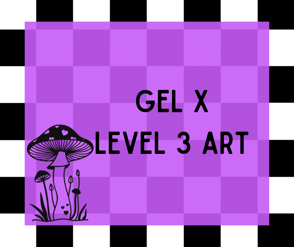 Gel X Extensions with Level 3 Art