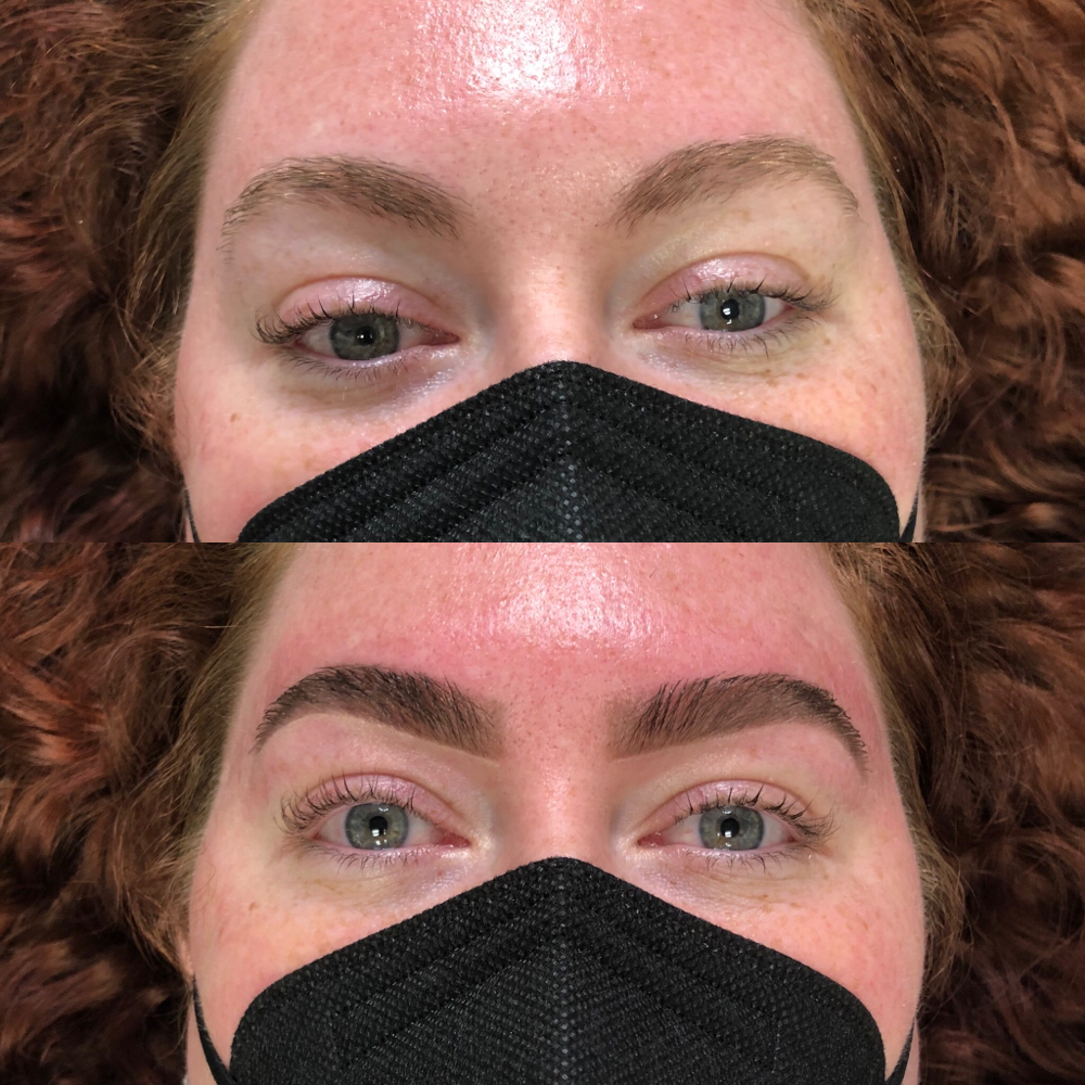 Brow Wax with a Brow Tint