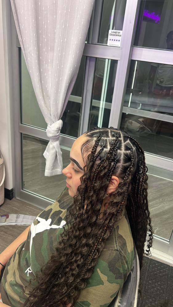 Med/Lrg Boho Knotless Box Braids