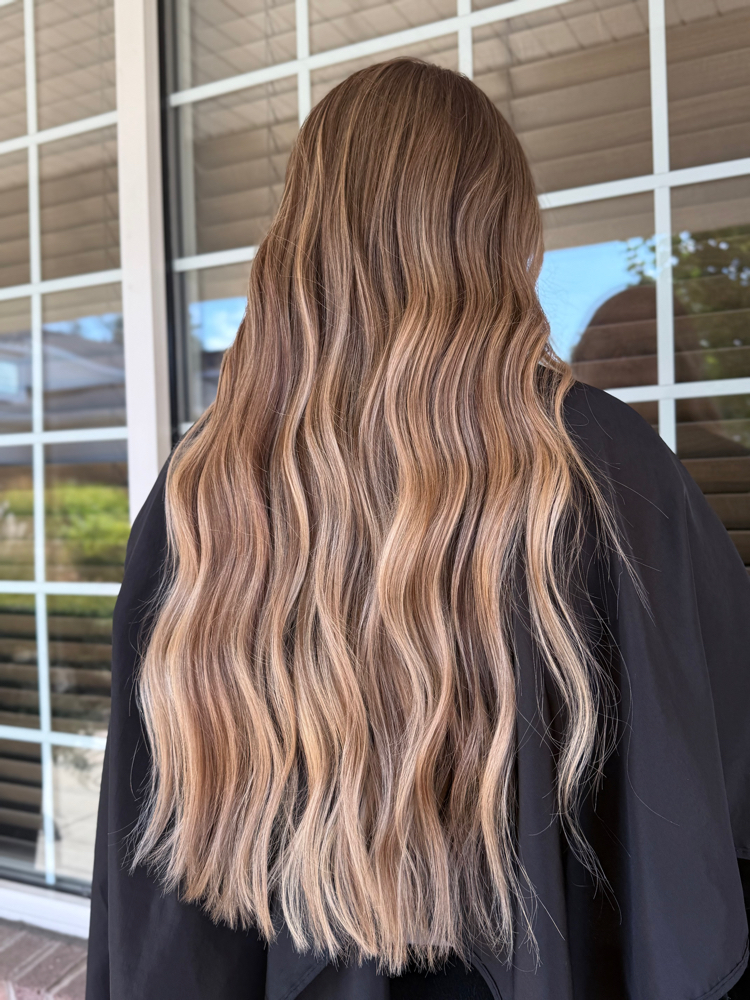 Full Balayage And Haircut