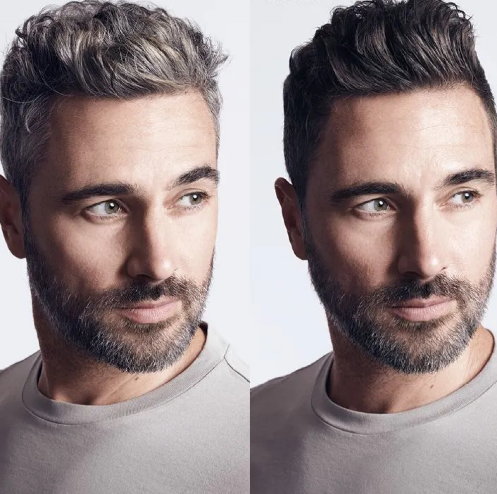 Mens Grey Blending With Cut at Hair Labs in Austin, TX
