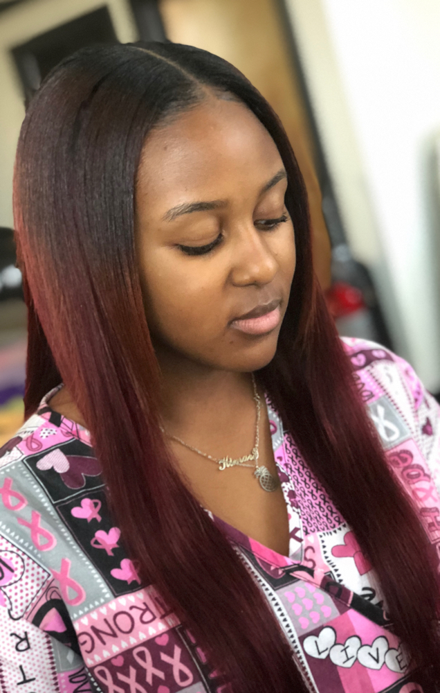 Full Sew In Styled Straight