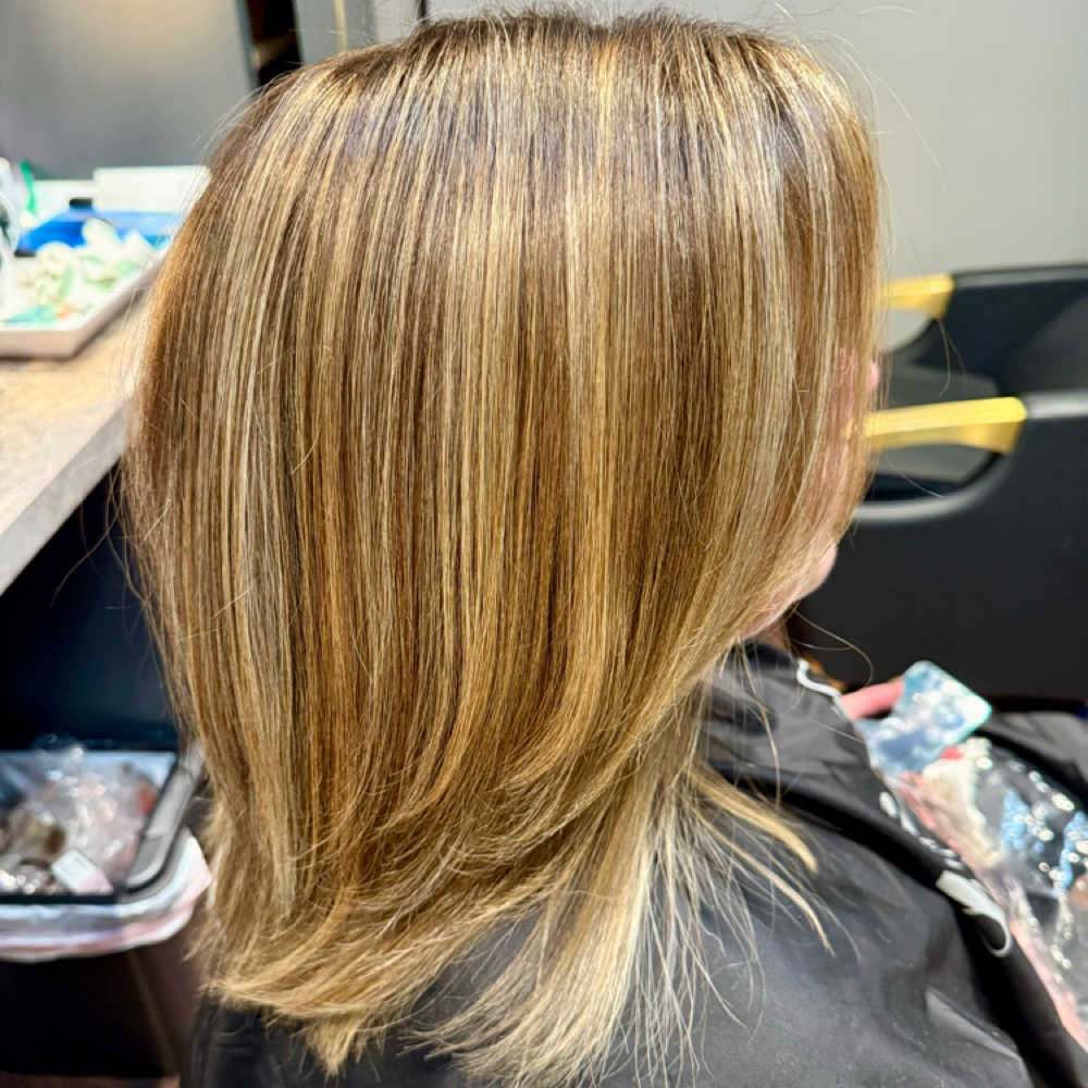 Partial Highlights w/ Allover Color at Beautiful Ones Salon and Nail Boutique in Burton, OH