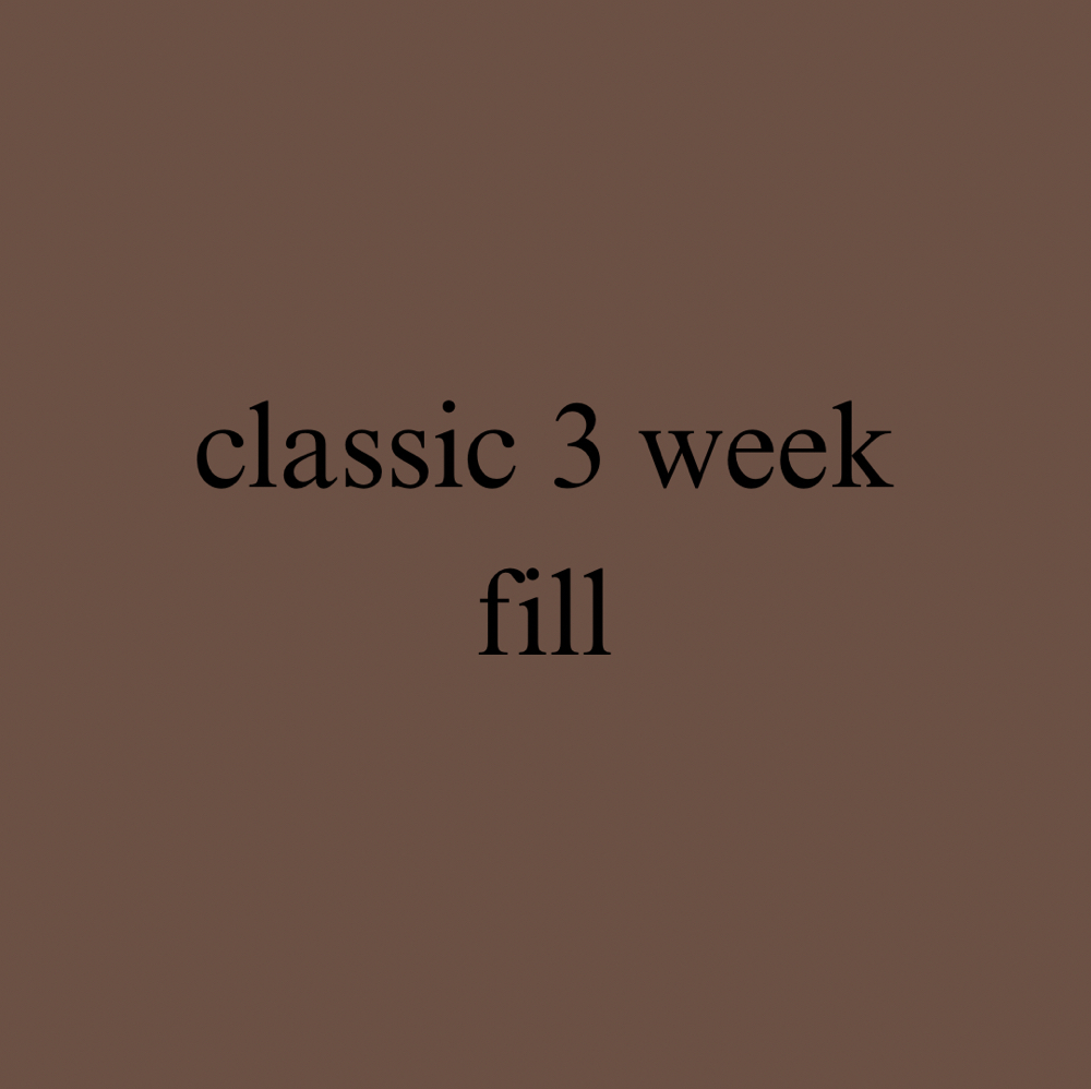 Classic 3 Week Fill at Ritual Beauty with Lily in Westbrook, ME