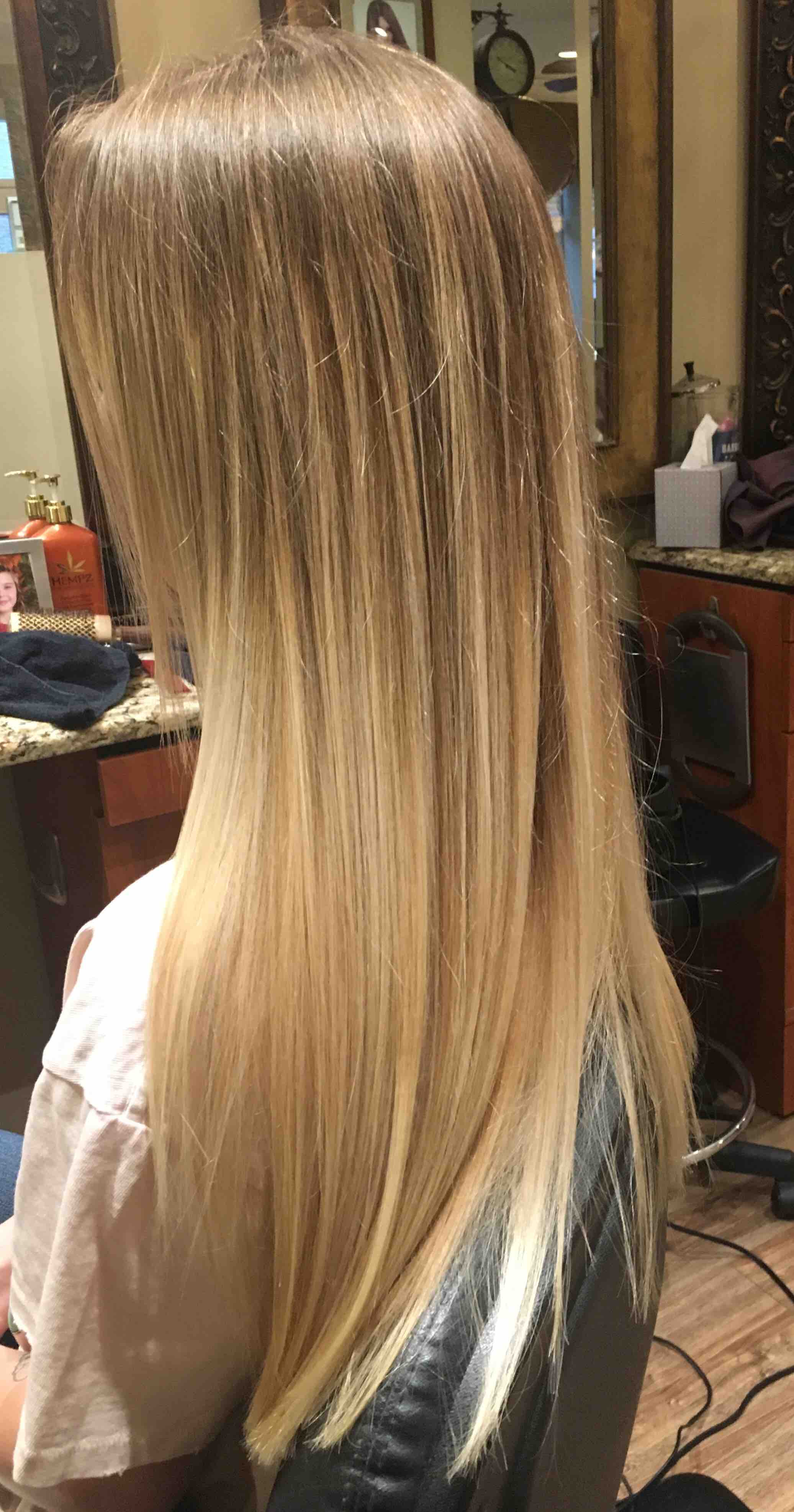 Balayage And Haircut