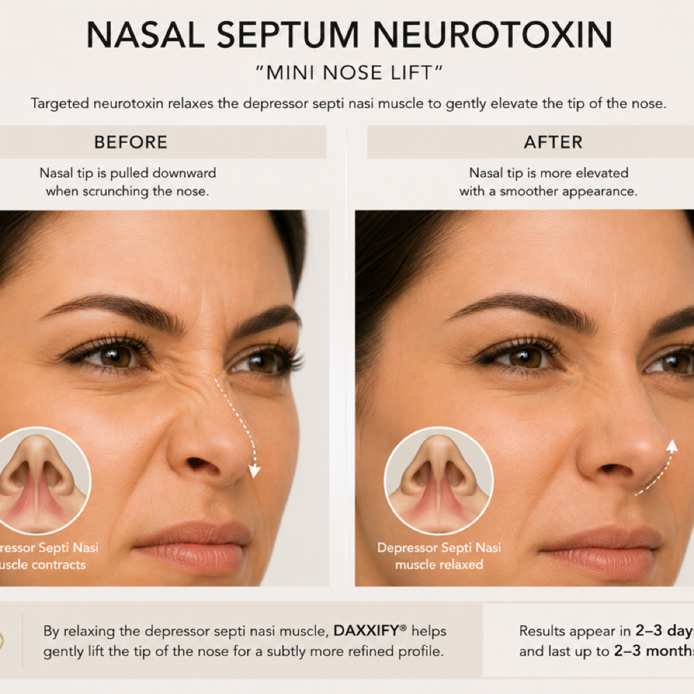 DAXXIFY- Nose Tip Lift/Elevacion at Lumé Aesthetics in Pharr, TX