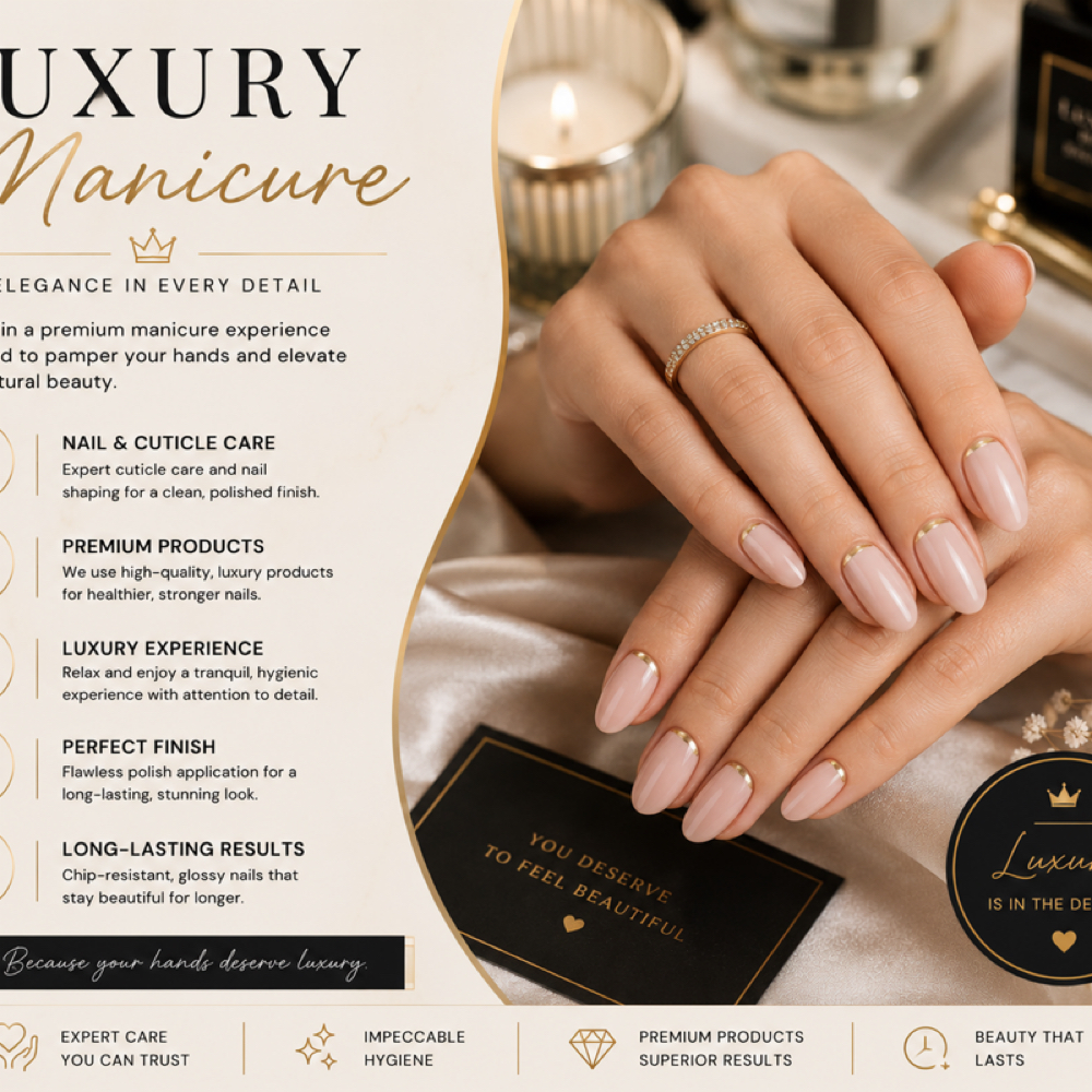 Luxury Manicure (E-file) at Prestige Nail Lounge LLC in Chattanooga, TN