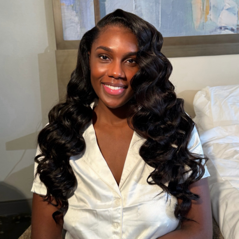Hollywood Waves Style Only at B Luxe Hair Co. in Dallas, TX