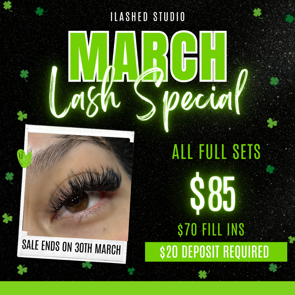 🍀✨March sale✨🍀 at iLashed Studio in Bartlett, IL
