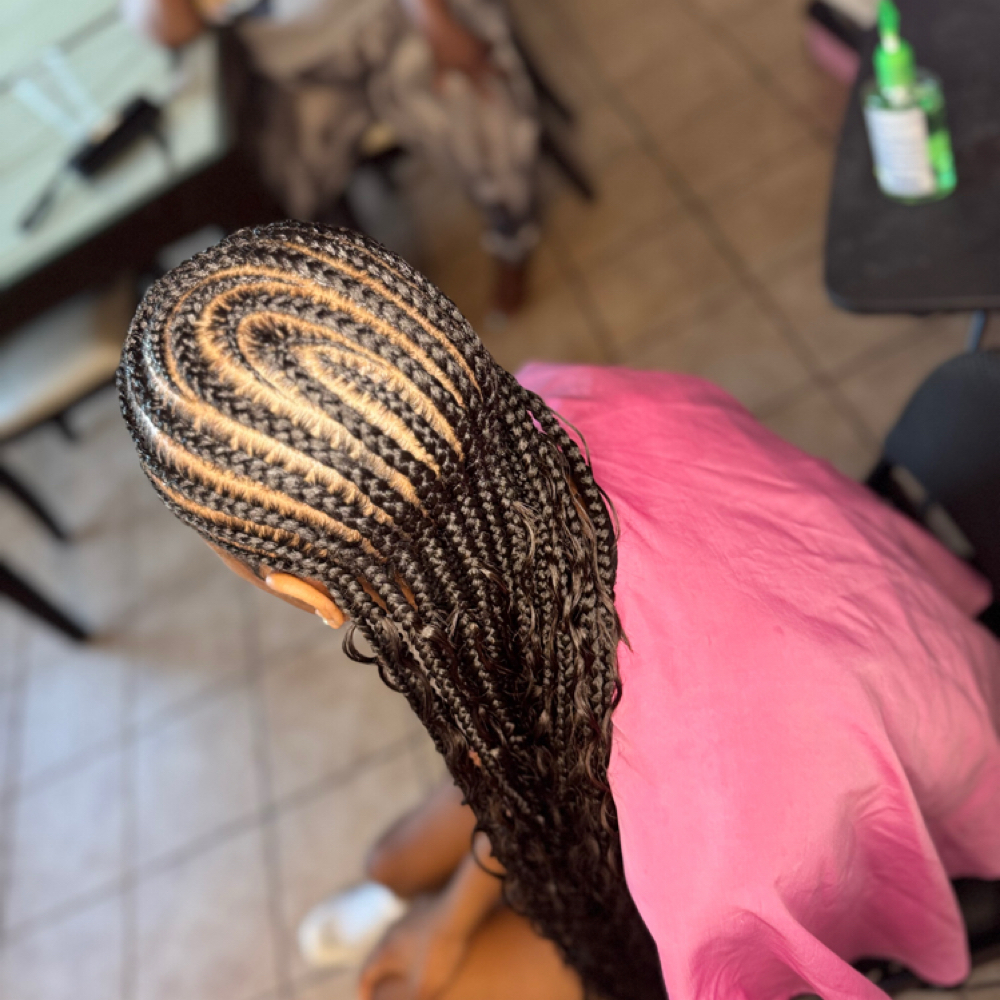 Straight Backs at Mejko braid studio in Long Beach, CA