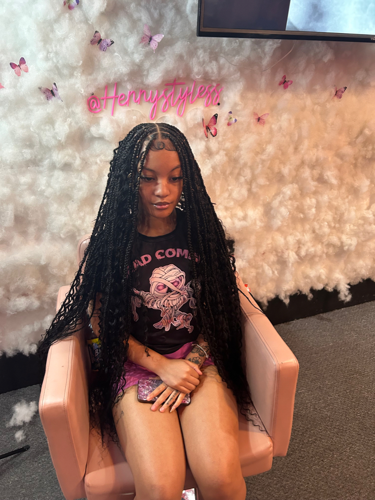 Bohemian Knotless Braids