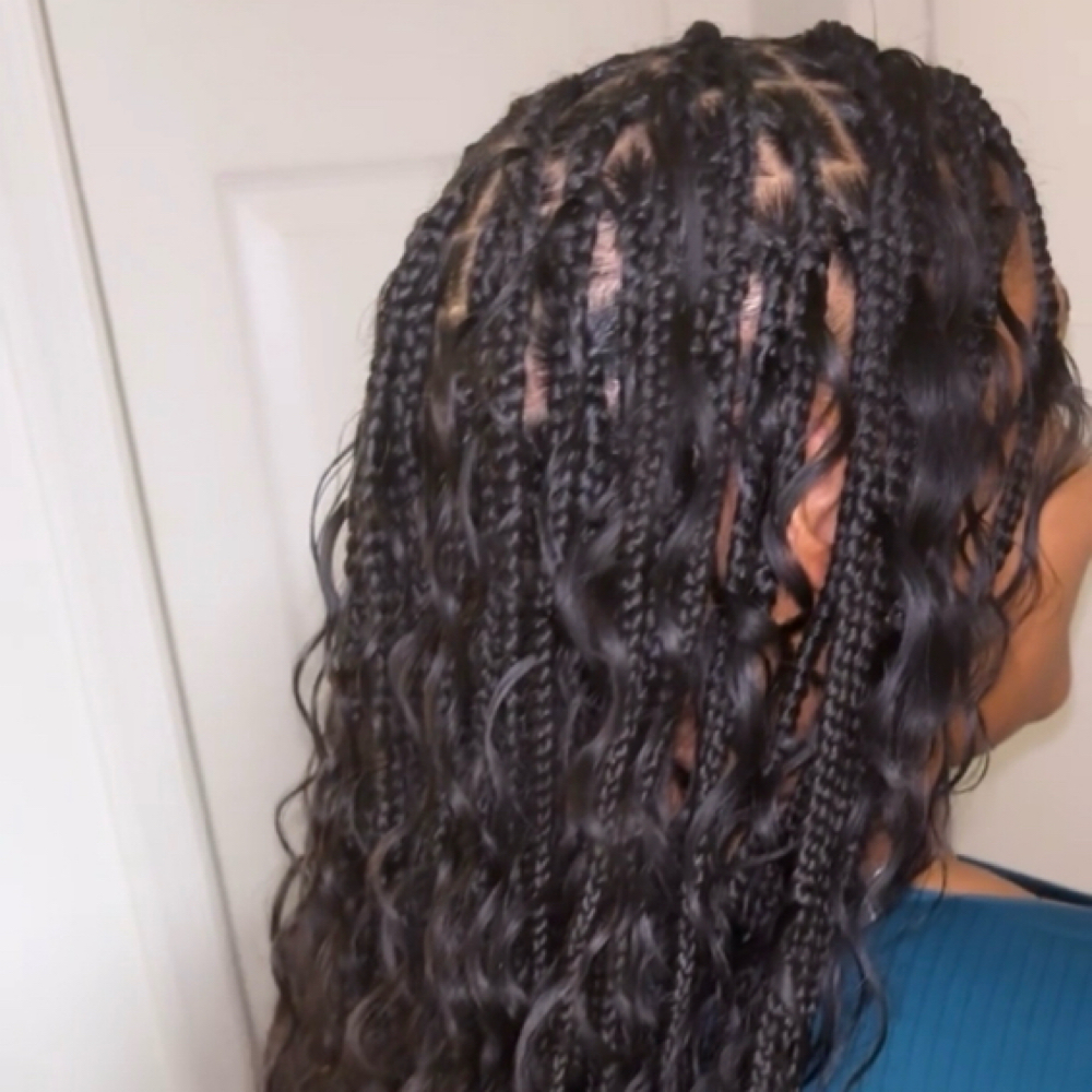 Small knotless Braids at TheHairDistrict in Greensboro, NC
