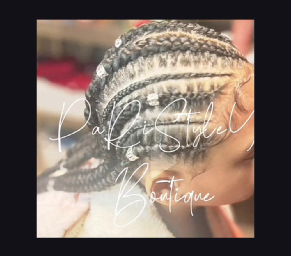 Designed Styled French Braids