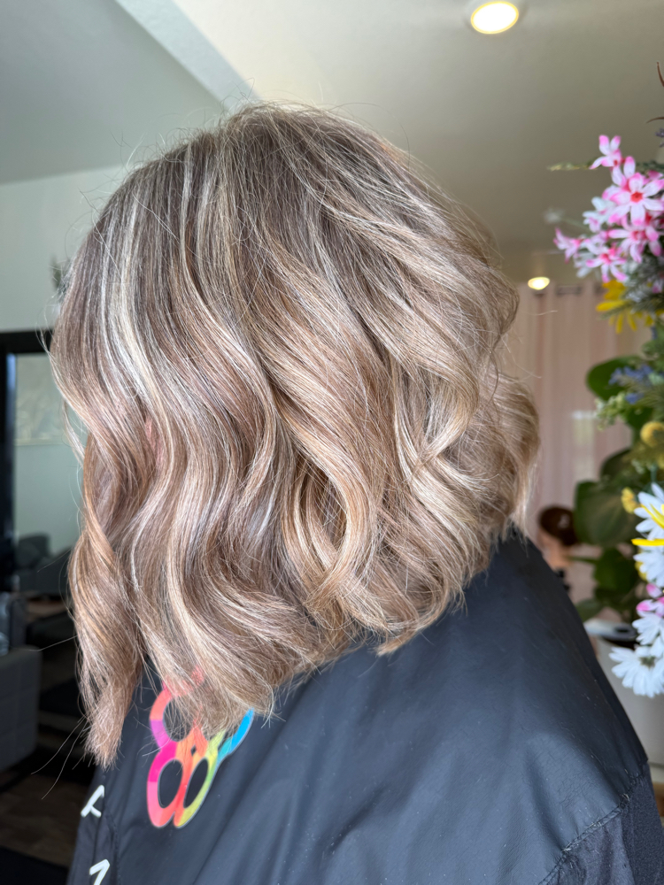Full Highlights Thin/short Hair