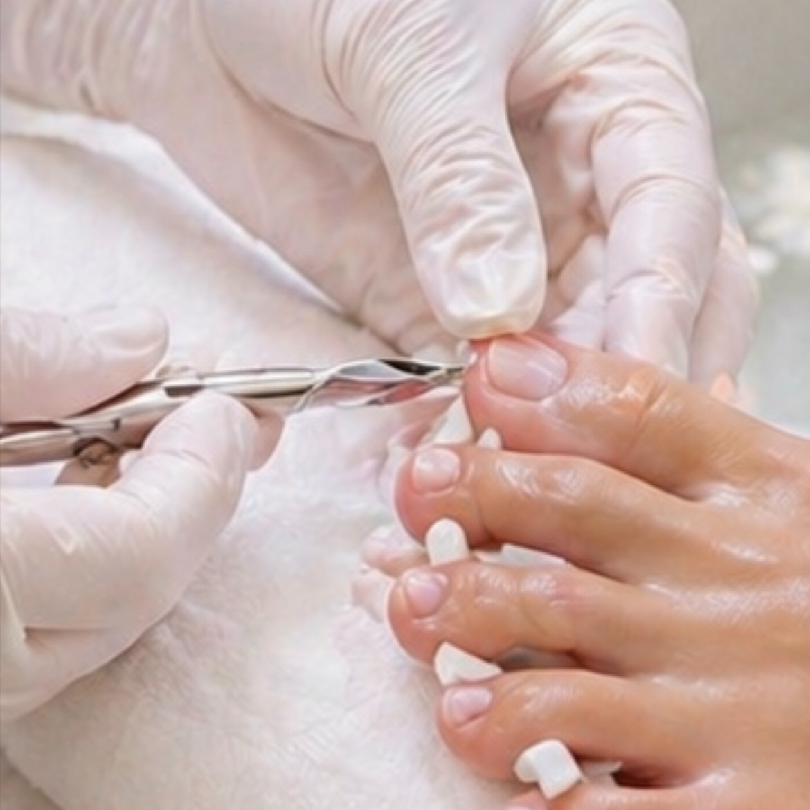 E-File Naked Spa Pedicure at mios mani in Dorchester, MA