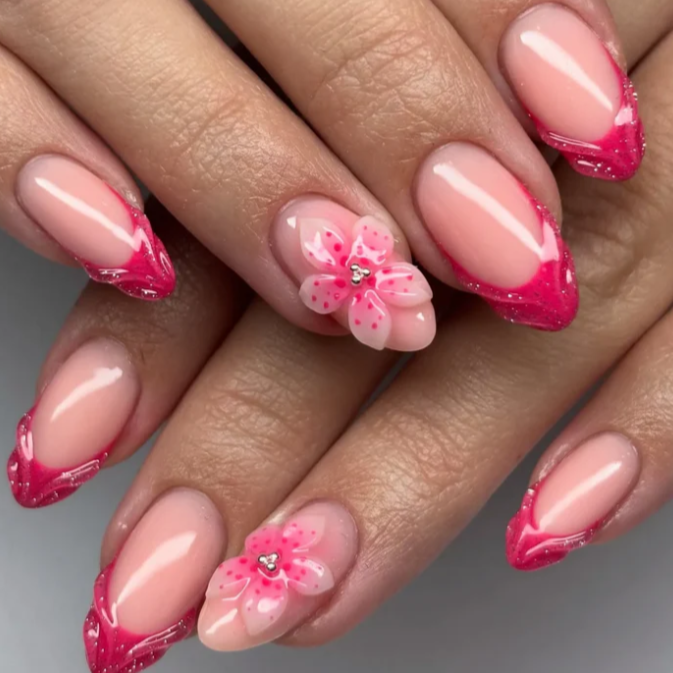 Pink/Color Fill In at Platinum Nails in Jacksonville, FL
