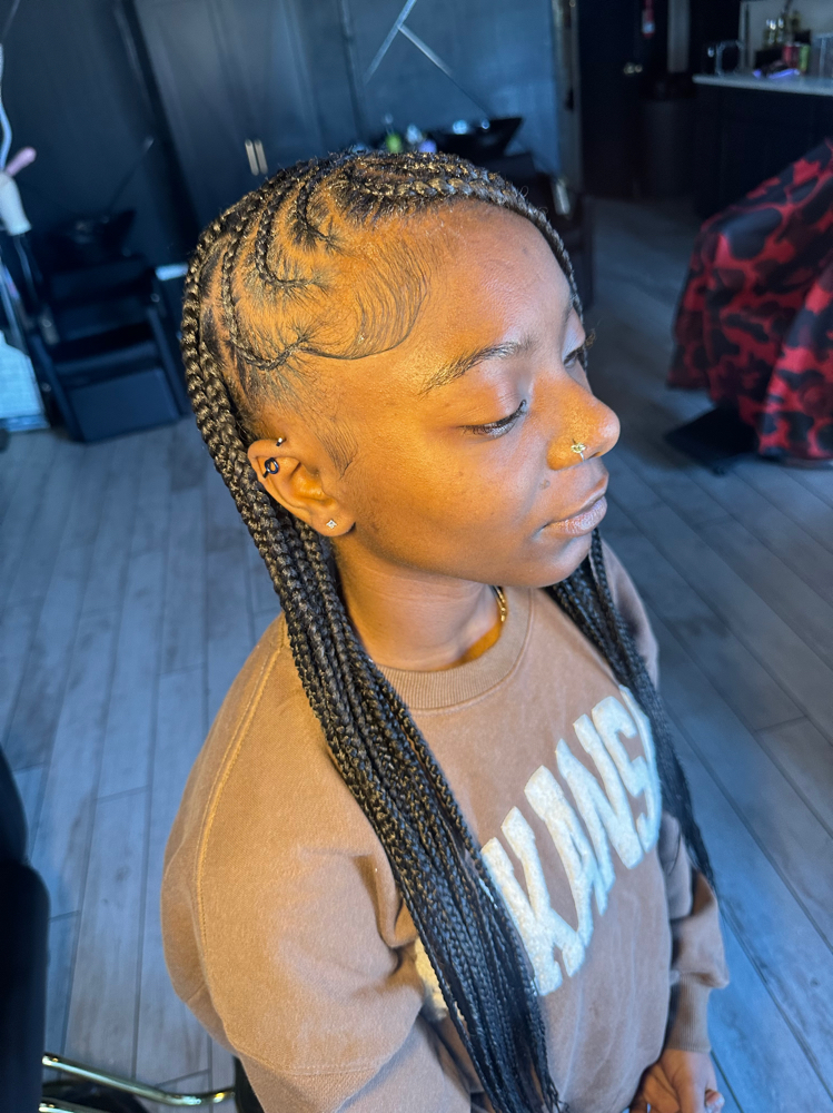 Fulani Knotless Braids ( No Boho )