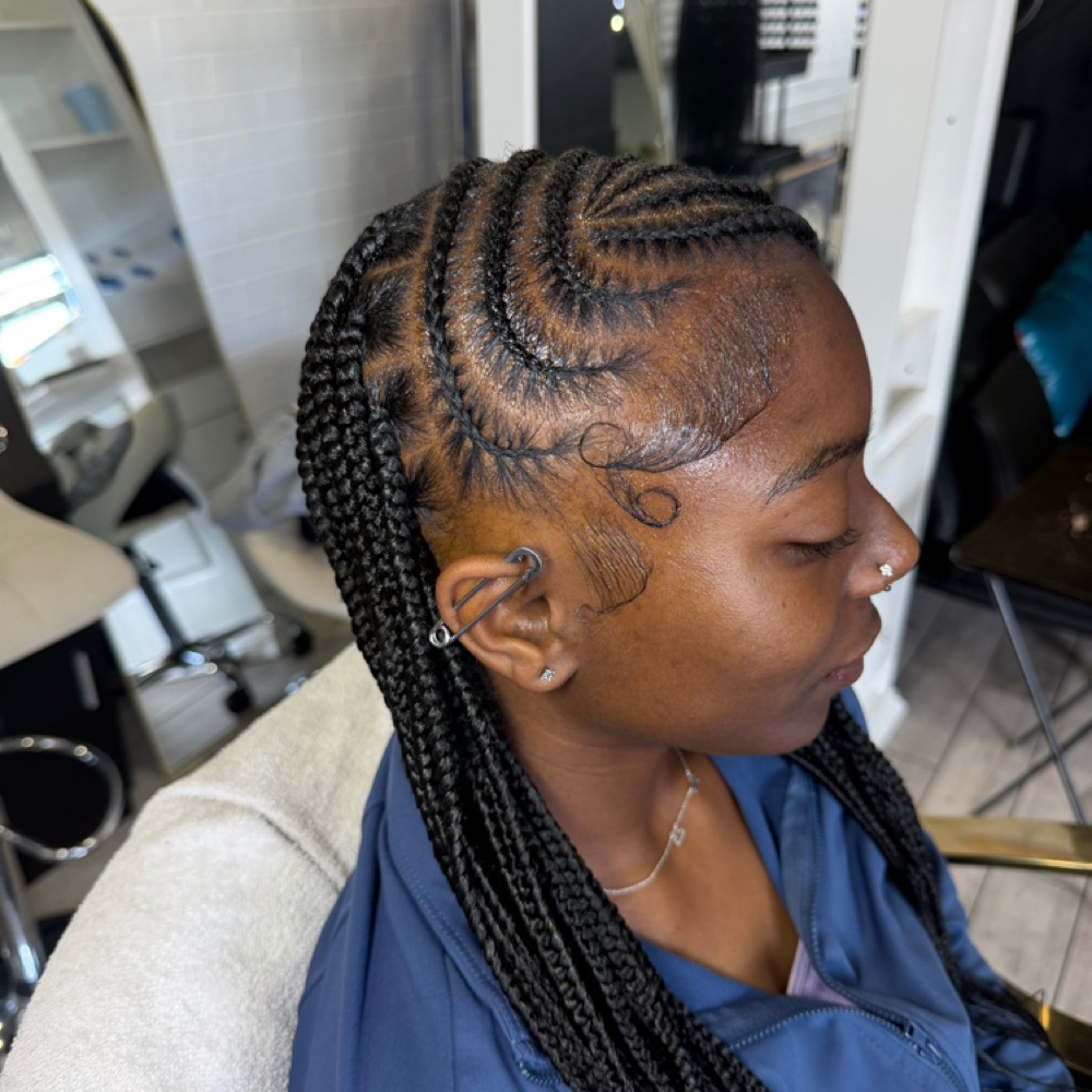 Fulani Knotless Braids ( No Boho ) at cayydidit in little rock, AR