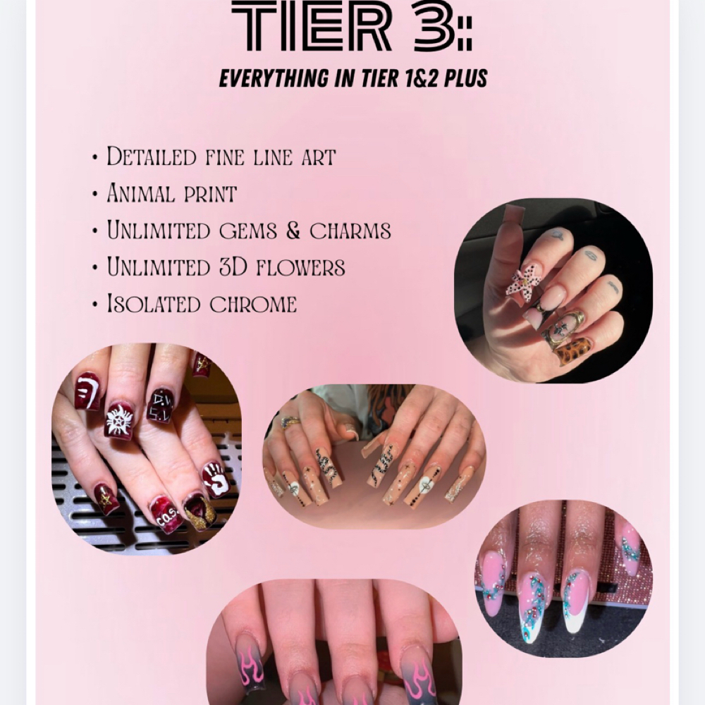 Tier 3 XXLong Full Set at Nails By J in Springfield, OR
