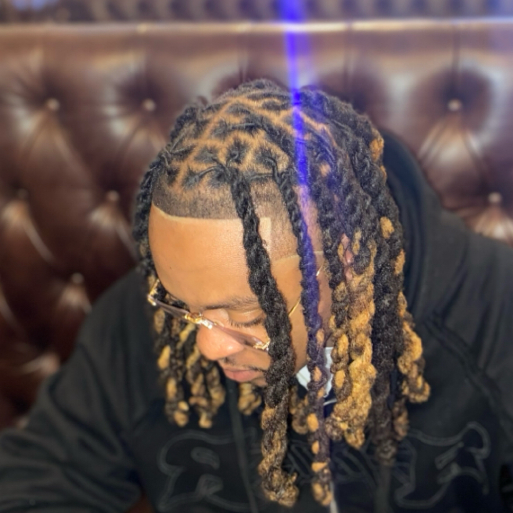 Retwist + Barber Cut at Natural Locs and Braids in Columbia, SC