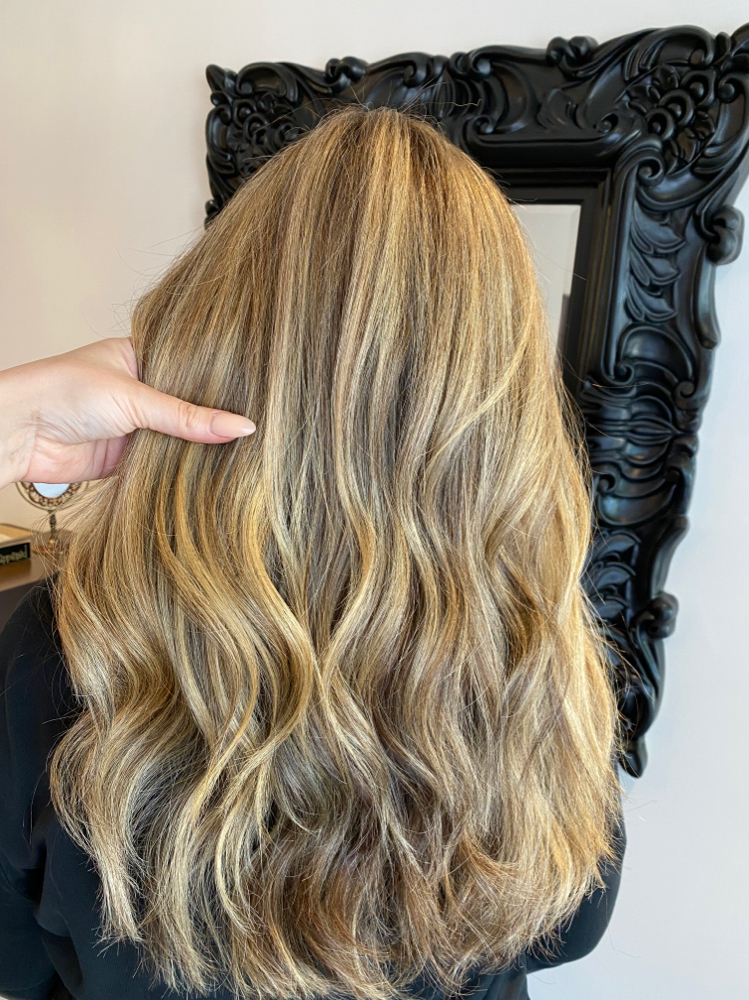 Full Head Balayage, Glaze Included
