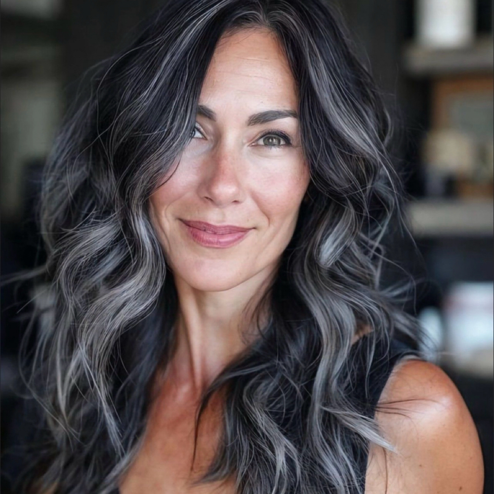Grey Blending at SoCal Hairstylist-Robin Araujo in Brea, CA
