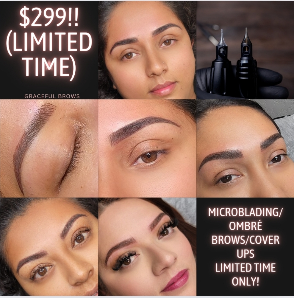 $299 Promo Microblading/ombré Brows