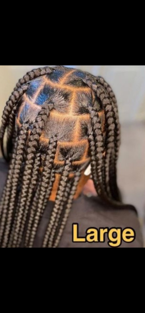 Large Knotless Braids