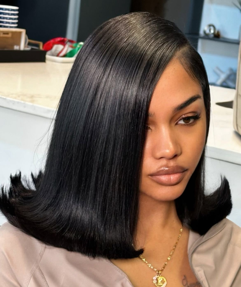 Vintage Side Part Bob