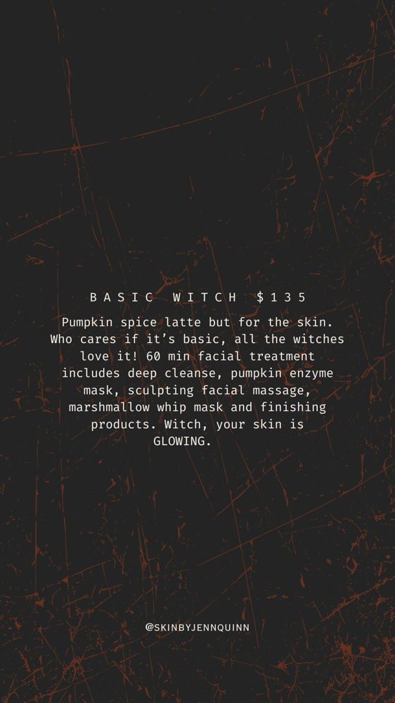 Basic Witch Facial (Oct Promo)