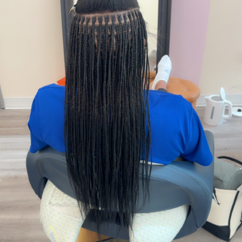 Extra Small Knotless Lower Back at Luxe braids & beauty LLC in Dallas, TX