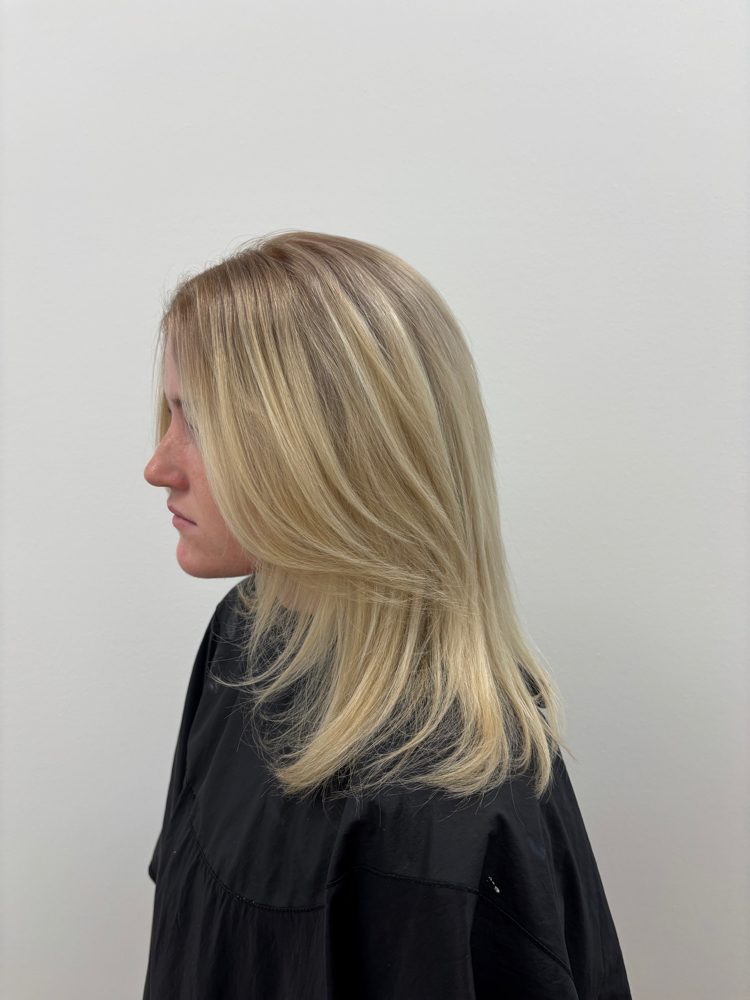 Scalp Bleach Retouch $200 at Megan Hinkson Hair & Beauty in Bryant, AR