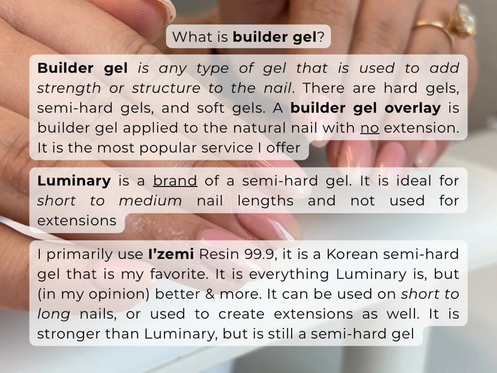 NEW SET - Builder gel overlay