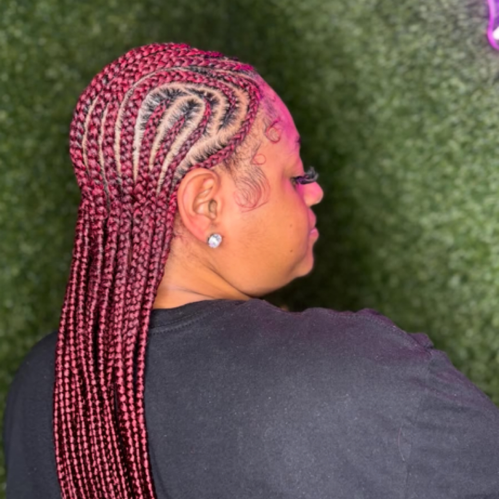 Stitch Cornrows (Add Boho) at Irresistible Hair in Waxahachie, TX