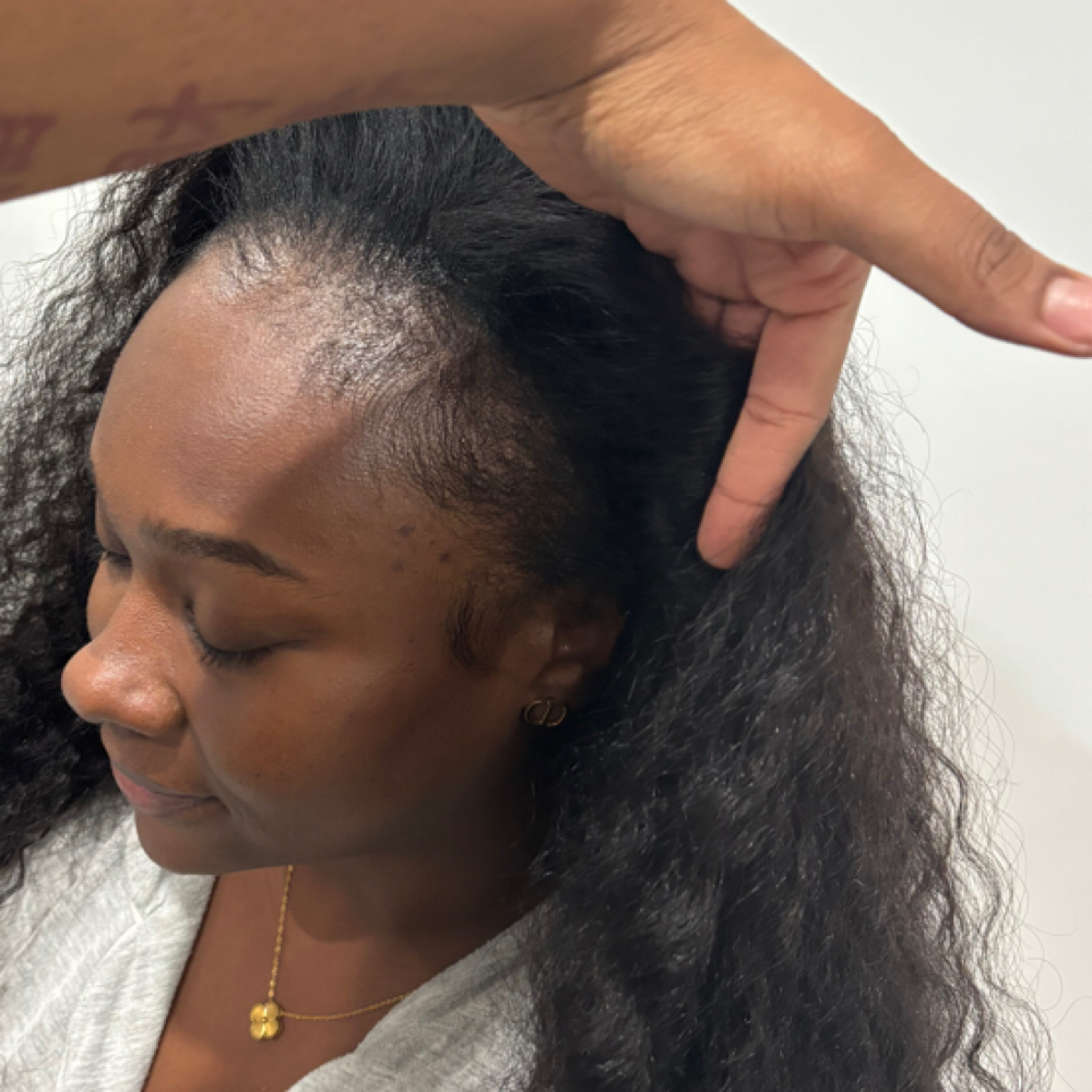 Lace Behind Hairline at B' Elegant Co. in Dallas, TX