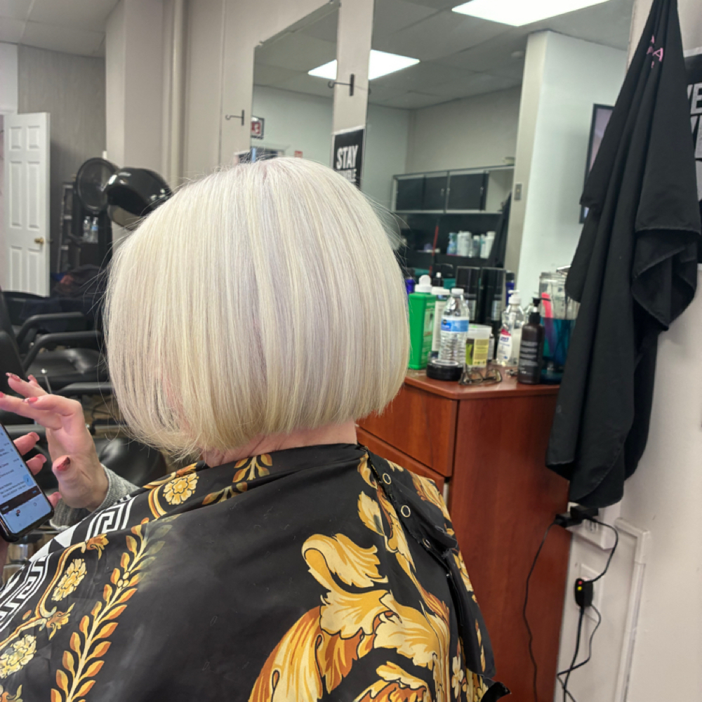 Short Hair Blowdry at Gigi’s Hair Studio in New Jersey, NJ
