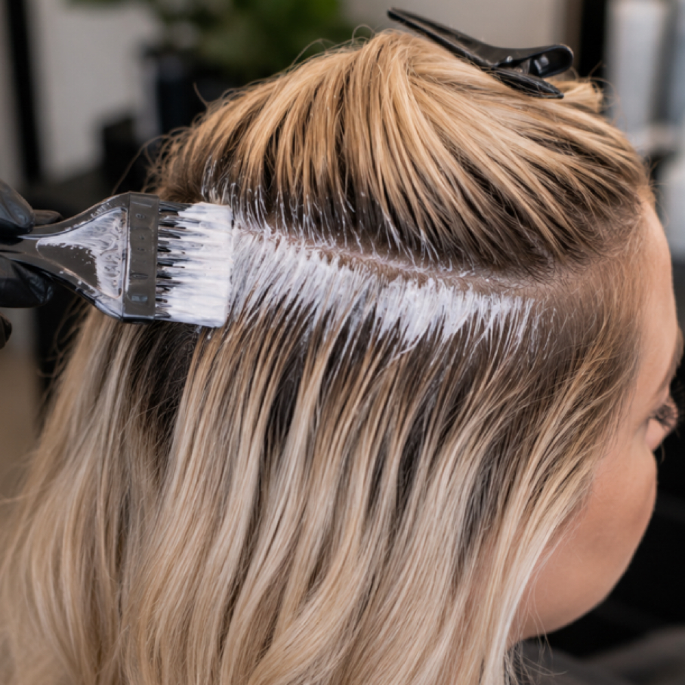Full Head Lightening Retouch at Sunset Beauty Bar in Yuma, AZ