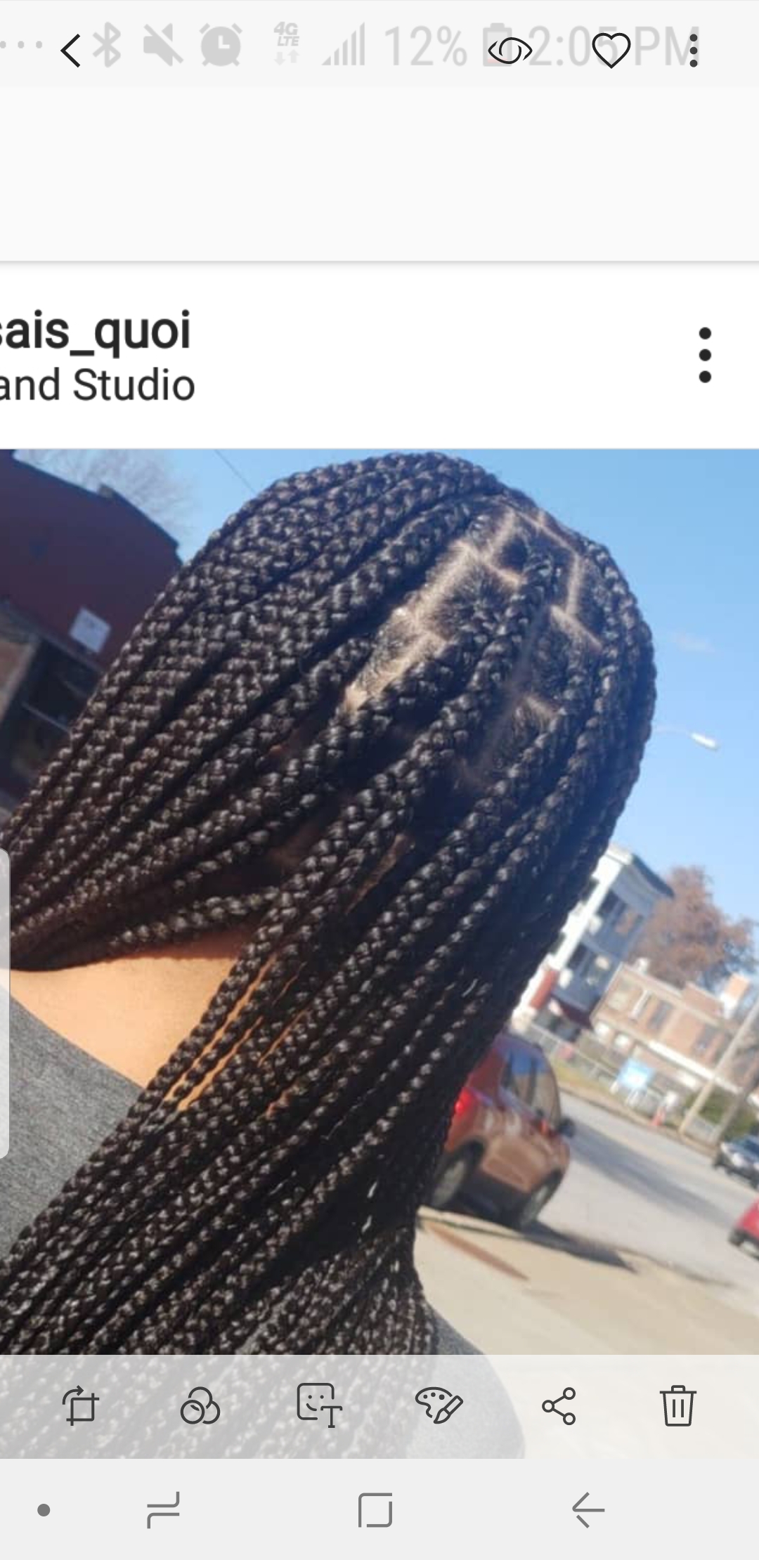 Medium Knotless Braids
