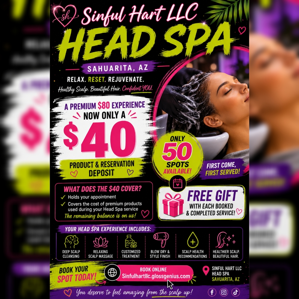 50%off for first 50 clients! at Sinful Hart LLC in Sahuarita, AZ