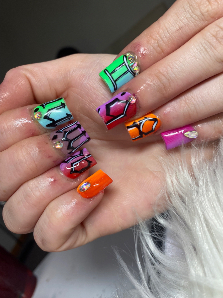 Short Freestyle 🌸 at Cidity Nails in South bend, IN