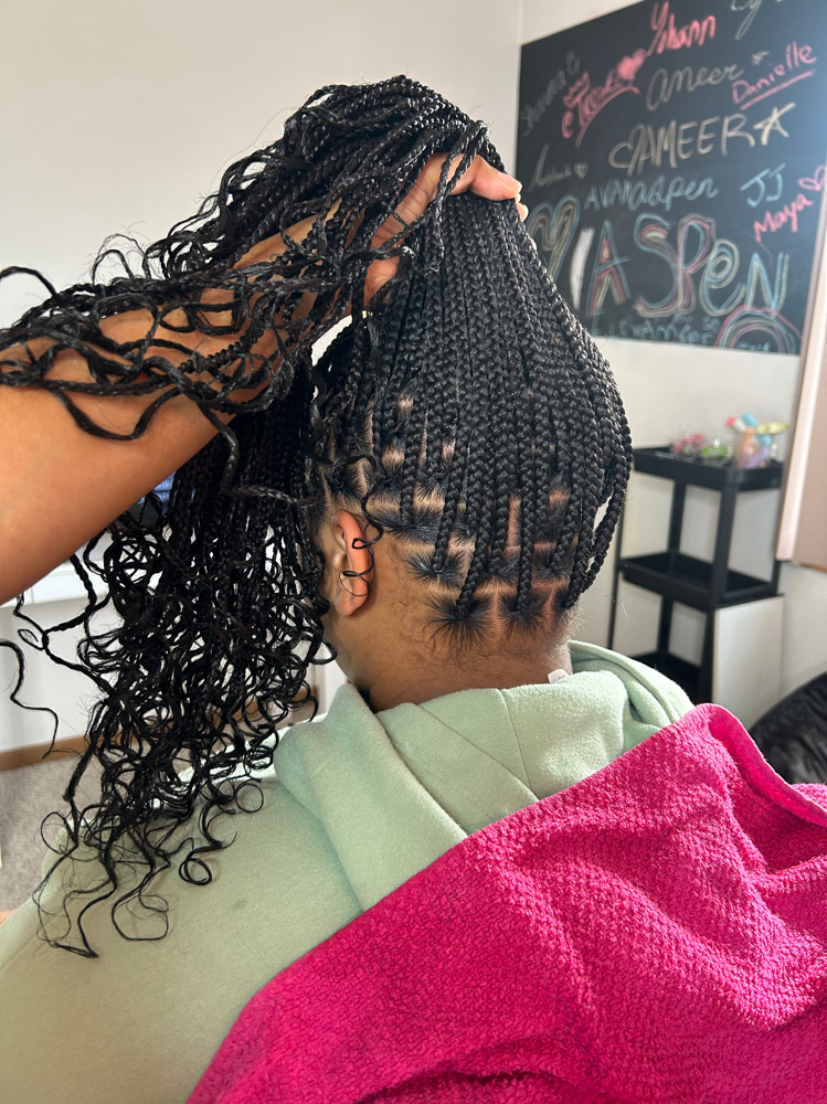 Waist Length Smedium Knotless at J.Dastylist Braiding & More in Morgantown, WV
