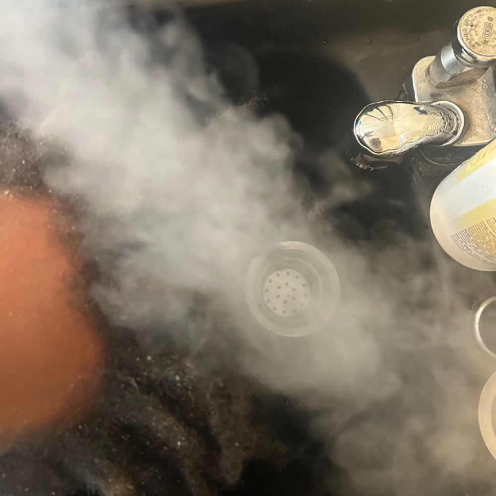 Steam treatment at 4Lifers “The Repair God” in Augusta, GA