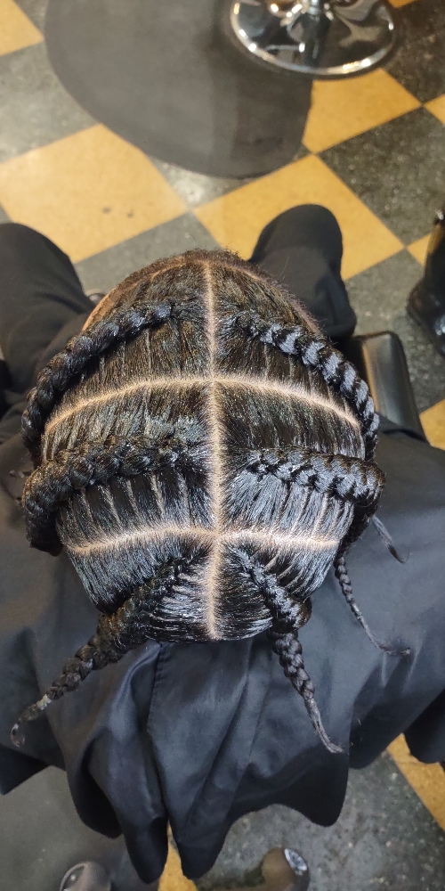 Pop Smoke 6-8 braids (No Design)