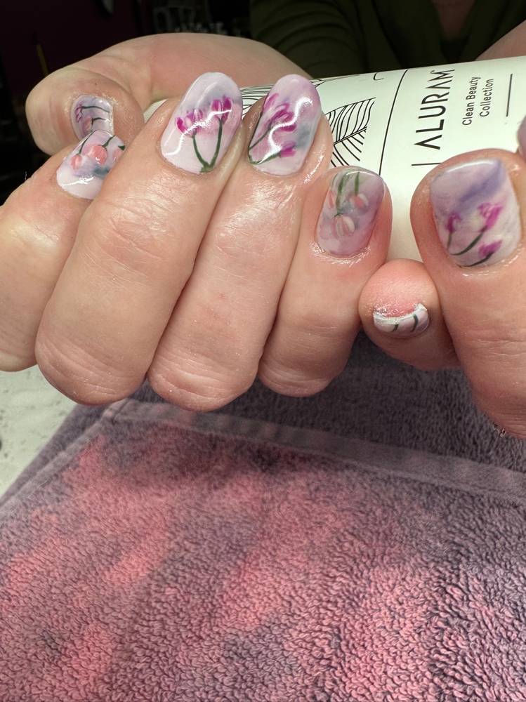 Gel Polish With Nail Art