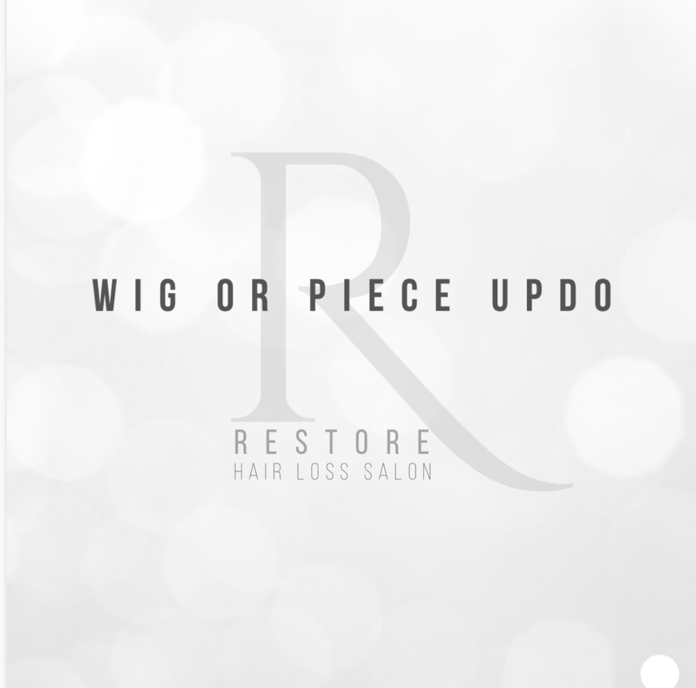 Wig Or Piece Updo