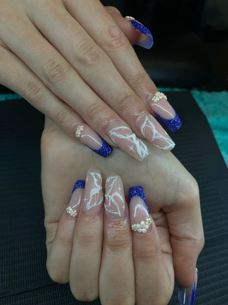Medium Acrylic Nails at ArtistrybyAllykat in Flint, MI