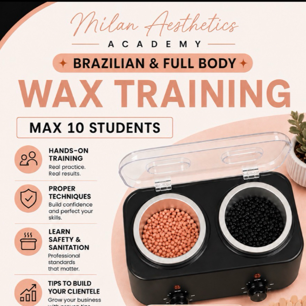 Brazilian & Full body wax training at Milan Luxury Medspa in Spring, TX