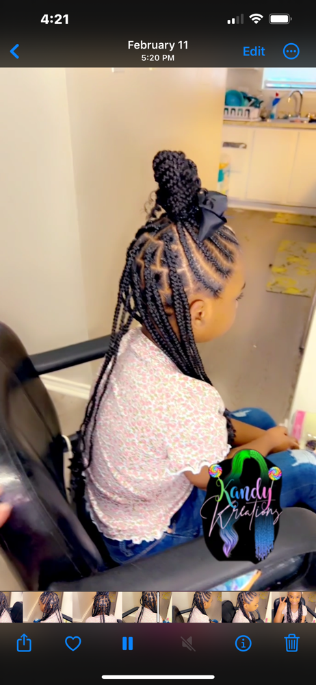 Kids tribal braids